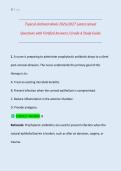 Topical Antimicrobials 2026&sol;2027 Latest Actual Questions with Verified Answers &vert; Grade A Study Guide