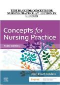 Concepts for Nursing Practice &lpar;3rd Edition&rpar; by Jean Foret Giddens &ndash; Test Bank