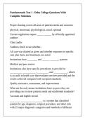 Fundamentals Test 1 - Delta College Questions With Complete Solutions
