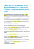 CA PSI Life&comma; Accident & Health &lpar;LAH&rpar; Exam Prep 2026&colon; Practice Test Q&A