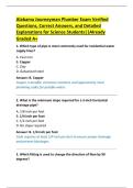 Alabama Journeyman Plumber Exam Verified  Questions&comma; Correct Answers&comma; and Detailed  Explanations for Science Students&vert;&vert;Already  Graded A&plus; 