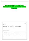 WGU C207 MODULE 1 &vert; PA&vert; PRE-ASSESSMENT &vert; EXAM AUESTIONS AND ANSWERS &vert; LATEST UPDATE &vert; FULLY SOLVED