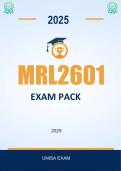 MRL2601  Exam Pack  2026 - Distinction Guaranteed&period; &lowbar;UNISA