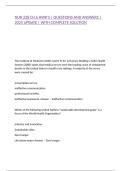 NUR 228 CH&period;6 HWK'S &vert; QUESTIONS AND ANSWERS &vert; 2025 UPDATE &vert; WITH COMPLETE SOLUTION