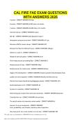 CAL FIRE FAE EXAM QUESTIONS WITH ANSWERS 2026