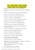 CAL Fire Exam QUESTIONS WITH CORRECT ANSWERS RATED A&plus;