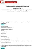 NSG 121 Exam 2 questions with complete solution
