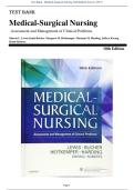 Test Bank - Medical-Surgical Nursing&colon; Assessment and Management of Clinical Problems 10th Edition by Sharon L&period; Lewis&semi; 978-0323328524 Chapter 1-68 Complete Guide &period;