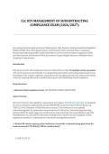 CLC 059 Management of Subcontracting Compliance Exam &vert; Government Contracting & Regulatory Standards
