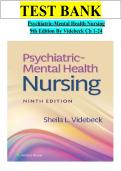 Psychiatric-Mental Health Nursing 9th Edition By Videbeck Ch 1-24