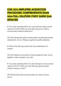 CON 2370 SIMPLIFIED ACQUISITION PROCEDURES COMPREHENSIVE EXAM 2026 FULL SOLUTION STUDY GUIDE Q&A UPDATED