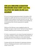 CON 2370 SIMPLIFIED ACQUISITION PROCEDURES EXAM SCRIPT 2026 FULL SOLUTION TEST BANK SOLVED 100&percnt; ACCURATE