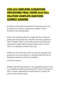 CON 2370 SIMPLIFIED ACQUISITION PROCEDURES FINAL PAPER 2026 FULL SOLUTION COMPLETE QUESTIONS CORRECT ANSWERS