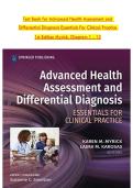Advanced Health Assessment & Differential Diagnosis Test Bank &lpar;Smeltzer & Myrick&comma; 1st Ed&rpar; &mdash; 2026 Updated &bull; 100&percnt; Exam Prep Guarantee &bull; By Suzanne Smeltzer & Karen M&period; Myrick