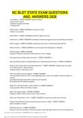 NC BLET State Exam QUESTIONS AND ANSWERS 2026