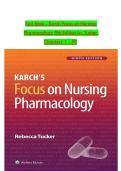 Karch&rsquo;s Focus on Nursing Pharmacology Test Bank &lpar;9th Ed&rpar; &mdash; 2026 Updated &bull; 100&percnt; Exam Prep Guarantee &bull; By Rebecca Tucker