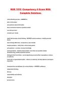 NUR 1010 -Competency 6 Exam With Complete Solutions 