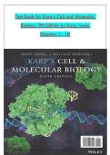 Karp&rsquo;s Cell & Molecular Biology Test Bank &lpar;9th Ed&rpar; &mdash; 2026 Updated &bull; 100&percnt; Exam Prep Guarantee &bull; By Gerald Karp&comma; Janet Iwasa & Wallace Marshall