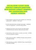 CVS 204 EXAM 4 STUDY GUIDE  2026&sol;2027 COMPLETE QUESTIONS  WITH VERIFIED CORRECT ANSWERS &vert;&vert;  100&percnt; GUARANTEED PASS  <NEWEST VERSION> 
