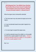 NFHS Baseball Part I Test &lpar;WIAA&rpar; Exam &vert;&vert;Verified  Exam&excl;&excl;&vert;&vert; Most Recent Exam Actual Complete Real  Exam Questions And Correct Answers &lpar;Verified  Answers&rpar; Already Graded A&plus; &vert;&vert; Newest Exam&excl;&excl;&excl;