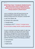 NR 293 Pharm Exam 1 Chamberlain &vert;&vert;Verified Exam&excl;&excl;&excl;&vert;&vert;  Most Recent Exam Actual Complete Real Exam  Questions And Correct Answers &lpar;Verified Answers&rpar;  Already Graded A&plus; &vert;&vert; Newest Exam&excl;&excl;&excl;