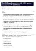 PSY 480 Exam 1 questions with 100&percnt; correct answers rated A&plus; 2025&sol;2026