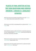 PILATES CP FINAL WRITTEN ACTUAL  TEST 2026 QUESTIONS AND VERIFIED  ANSWERS &vert; GRADED A&plus; &lpar;2026&sol;2027  UPDATED&rpar; 