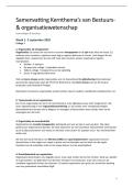 Samenvatting Kernthema&rsquo;s van Bestuurs-& organisatie wetenschap 