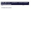 NURS 480 exam 1 questions n correct answers 2025&sol;2026 passed