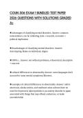COUN 506 EXAM 1 BUNDLED TEST PAPER 2026 QUESTIONS WITH SOLUTIONS GRADED A&plus;