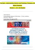 Understanding Anatomy & Physiology Test Bank &lpar;Thompson&comma; 3rd Ed&rpar; &mdash; 2026 Updated &bull; 100&percnt; Exam Prep Guarantee &bull; By Gale Sloan Thompson RN