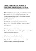 COUN 506 EXAM 1 FULL PAPER 2026 QUESTIONS WITH ANSWERS GRADED A&plus;