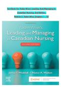 Yoder‑Wise&rsquo;s Leading & Managing in Canadian Nursing Test Bank &lpar;2nd Ed&rpar; &mdash; 2026 Updated &bull; 100&percnt; Exam Prep Guarantee