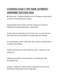 COUN506 EXAM 4 TEST BANK AUTHENTIC ANSWERED SUCCESS 2026