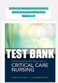 Understanding the Essentials of Critical Care Nursing Test Bank &lpar;Perrin & MacLeod&comma; 3rd Ed&rpar; &mdash; 2026 Updated &bull; 100&percnt; Exam Prep Guarantee