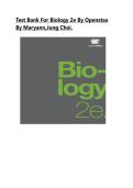 Test Bank For Biology 2e by OpenStax&vert; All Chapters &vert; Latest Version 2026