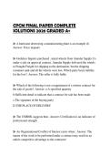 CPCM FINAL PAPER COMPLETE SOLUTIONS 2026 GRADED A&plus;