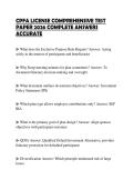 CPFA LICENSE COMPREHENSIVE TEST PAPER 2026 COMPLETE ANSWERS ACCURATE