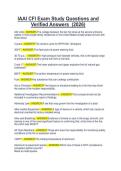 IAAI CFI Exam Study Questions and Verified Answers &lpar;2026&rpar;