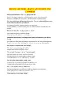 BIO 172 LECTURE 1 EXAM QUESTIONS AND ANSWERS