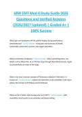68W EMT Mod 4 Study Guide 2026  Questions and Verified Answers  &lpar;2026&sol;2027 Updated&rpar; &vert; Graded A&plus; &vert;  100&percnt; Success