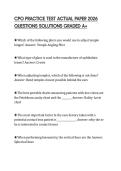 CPO PRACTICE TEST ACTUAL PAPER 2026 QUESTIONS SOLUTIONS GRADED A&plus;
