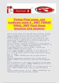 Fisdap Final exam&comma; emt readiness exam 2 &comma; EMT FISDAP FINAL&comma; EMT Final Exam Question And Answers&period;