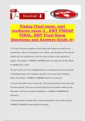 Fisdap Final exam&comma; emt readiness exam 2 &comma; EMT FISDAP FINAL&comma; EMT Final Exam Questions and Answers Grade A&plus;