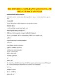 BSC 2010 &lpar;IRSC&rpar; FINAL EXAM QUESTIONS AND 100&percnt; CORRECT ANSWERS