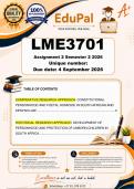 LME3701 Assignment 2 &lpar;HISTORICAL &plus; COMPARATIVE APPROACH&rpar; Semester 2 2026 - DUE 4 September 2026