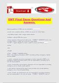 EMT Final Exam Questions And Answers&period;