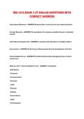 IMS 3310 EXAM 1 UT DALLAS QUESTIONS WITH CORRECT ANSWERS 
