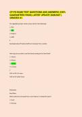 CP-FS EXAM TEST QUESTIONS AND ANSWERS &lpar;100&percnt; GUARANTEED PASS&rpar; LATEST UPDATE 2026&sol;2027 &vert; GRADED A&plus;&period;