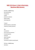 NUR 3310 Exam 1&colon; Fluid & Electrolyte Questions With Answers 